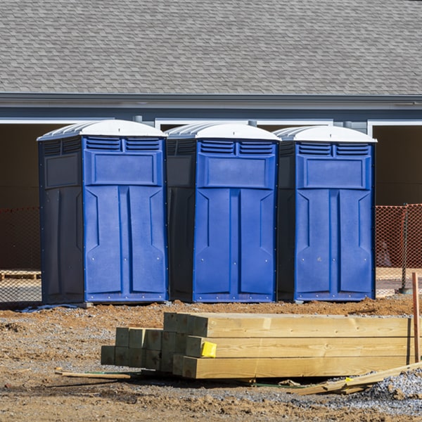 what is the maximum capacity for a single portable toilet in Manville Wyoming